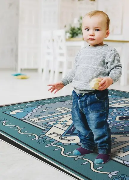 Alfombra de vinilo para cocina Geometría árabe