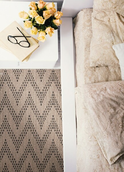 Alfombra de vinilo para cocina Jodki zigzag