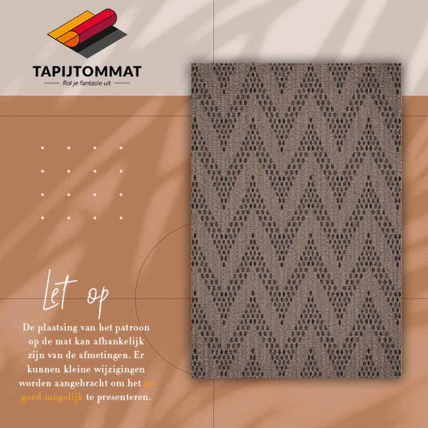 Alfombra de vinilo para cocina Jodki zigzag
