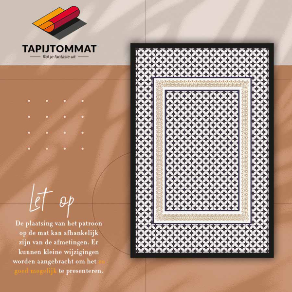 Alfombra vinilo cocina Trenza geométrica