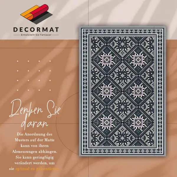 Alfombra vinilo cocina Geometría árabe