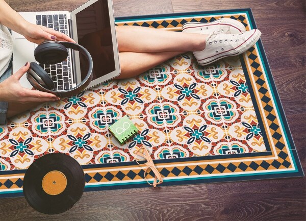 Alfombra vinilo Geometría