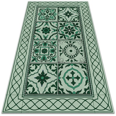 Alfombra vinilo cocina Trenza española