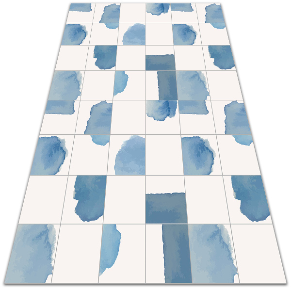 Alfombra de vinilo para cocina Cubos de acuarela