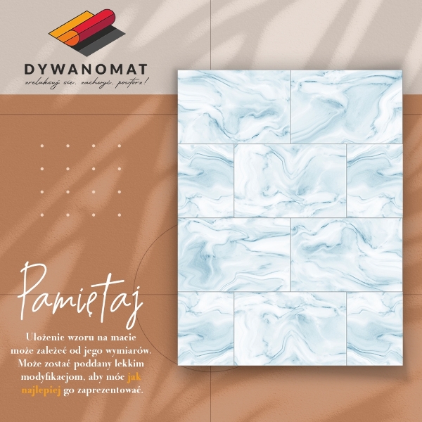 Alfombra de vinilo Azulejos de mármol