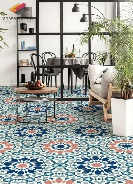 Alfombra vinilo cocina Geometría marroquí