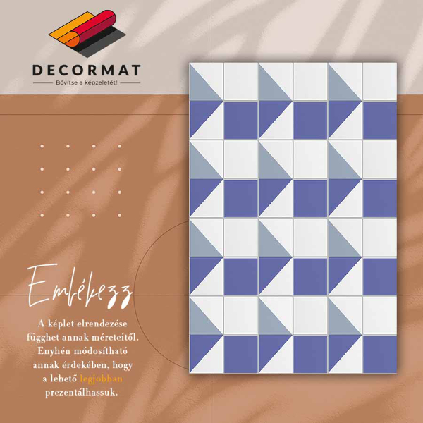 Alfombra de vinilo para cocina Formas de acuarela