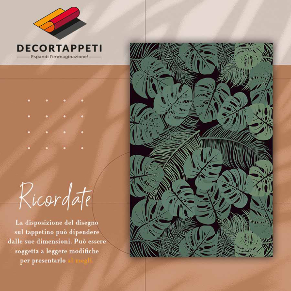 Alfombra vinílica Hojas tropicales