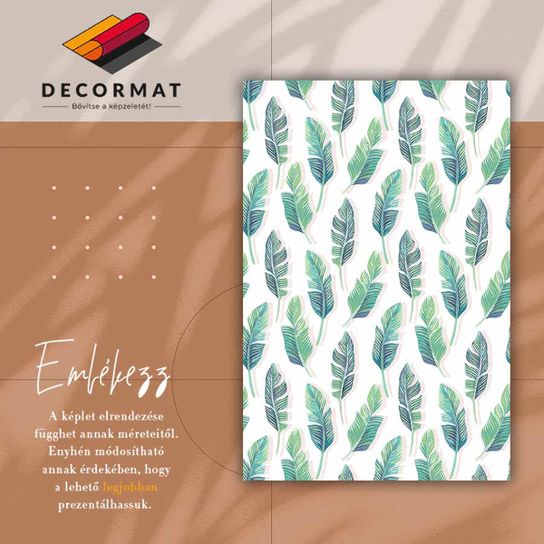 Alfombra vinilo cocina Hojas tropicales