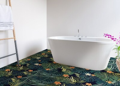 Alfombra vinílica Hojas tropicales