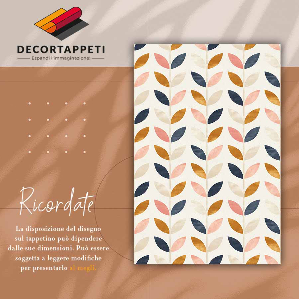 Alfombra vinilo cocina Hojas pequeñas