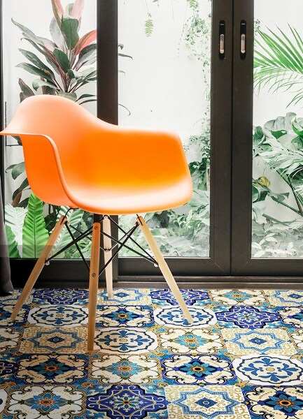 Alfombra vinilo cocina Fichas portuguesas