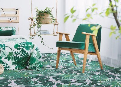 Alfombra de vinilo para salon Hojas de palma