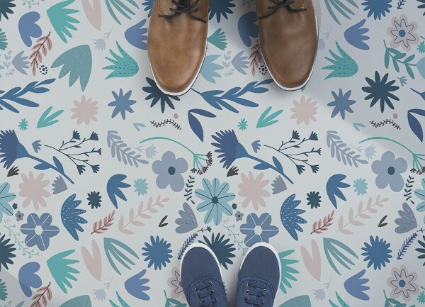 Alfombra vinílica Flores de prado