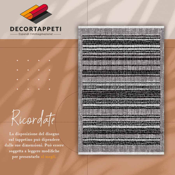 Alfombra vinílica Rayas negras