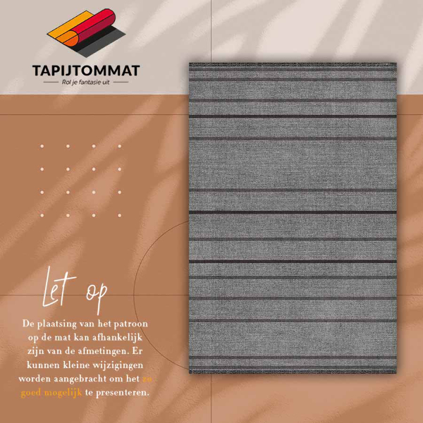 Alfombra vinilo cocina Rayas grises