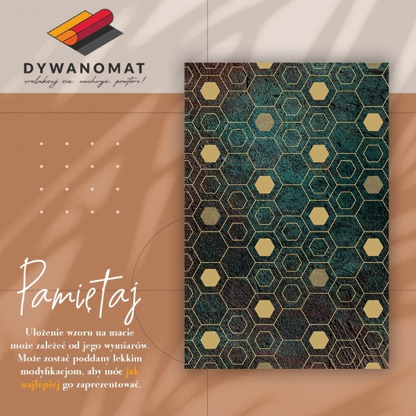 Alfombra vinilo cocina Patrón hexagonal