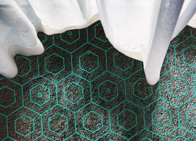 Alfombra vinílica Hexágonos retro