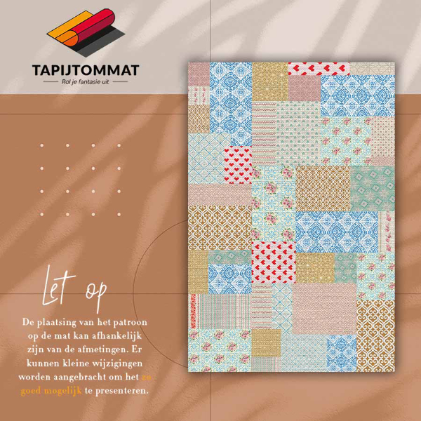 Alfombra vinílica Patchwork diferentes piezas