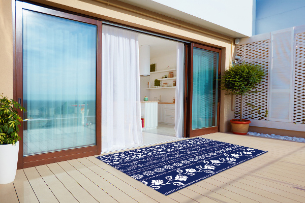 Alfombra terraza Flores