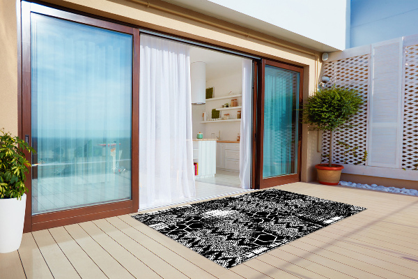 Alfombra exterior Patrón de tapiz caótico