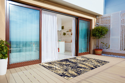 Alfombra exterior Cinturones retro amarillos
