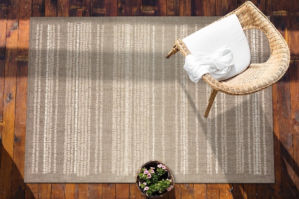 Alfombra de exterior Tela beige