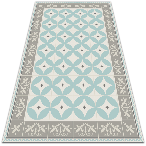 Alfombra exterior Baldosas y ruedas