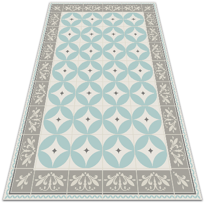 Alfombra exterior Baldosas y ruedas