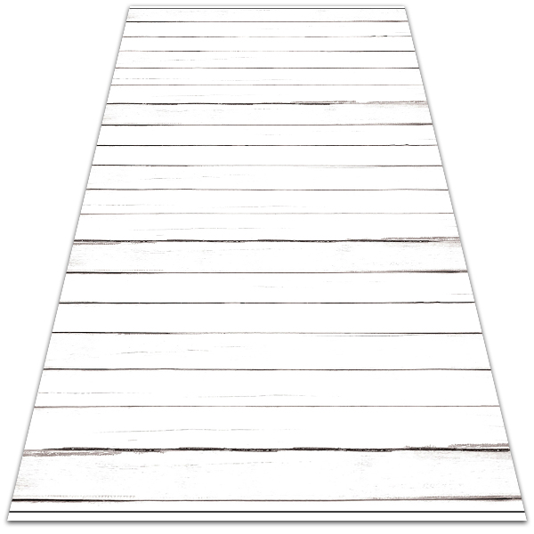 Alfombra exterior Viejas tablas blancas