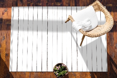 Alfombra exterior Viejas tablas blancas