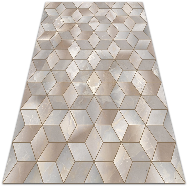 Alfombra exterior Cubitos marrones