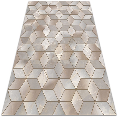 Alfombra exterior Cubitos marrones
