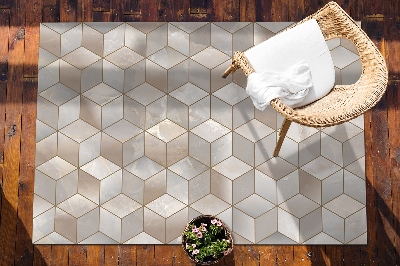Alfombra exterior Cubitos marrones