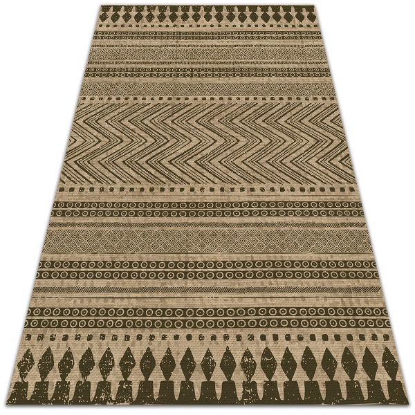 Alfombra para exterior Zigzags y líneas