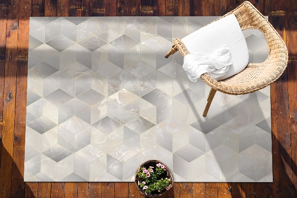 Alfombra exterior Cubos 3d
