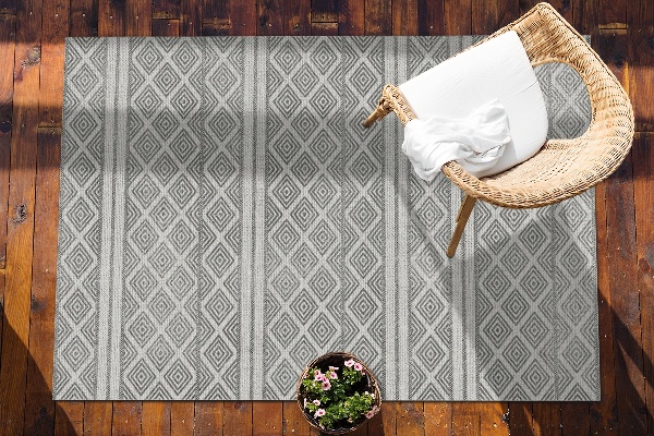 Alfombra vinílica exterior Patrón de diamante geométrico