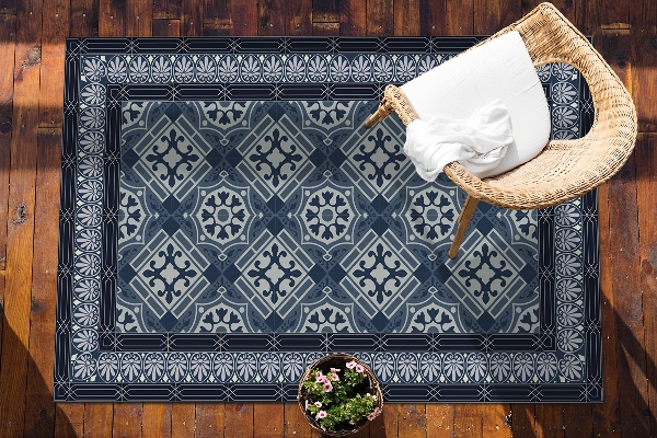 Alfombra exterior Navy blue talavera