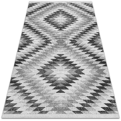 Alfombra exterior Patrón geométrico gris