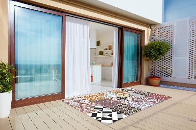Alfombra exterior Mezcla de mosaico