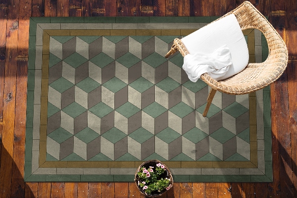 Alfombra para terraza exterior Bloques