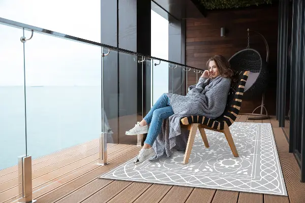 Alfombra terraza Patrón simétrico