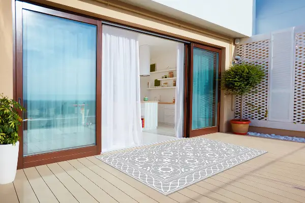 Alfombra terraza Patrón simétrico