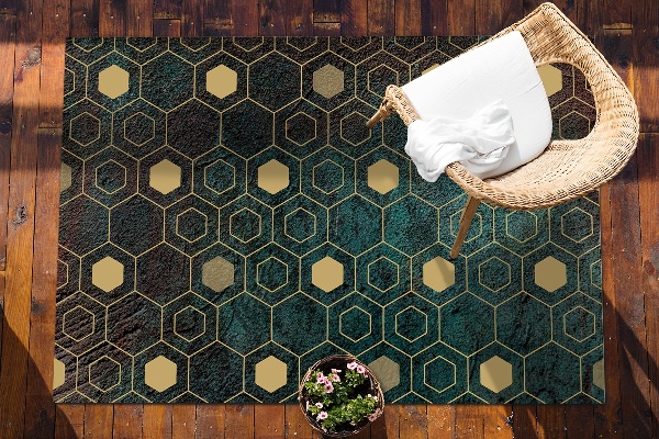 Alfombra exterior Patrón hexagonal
