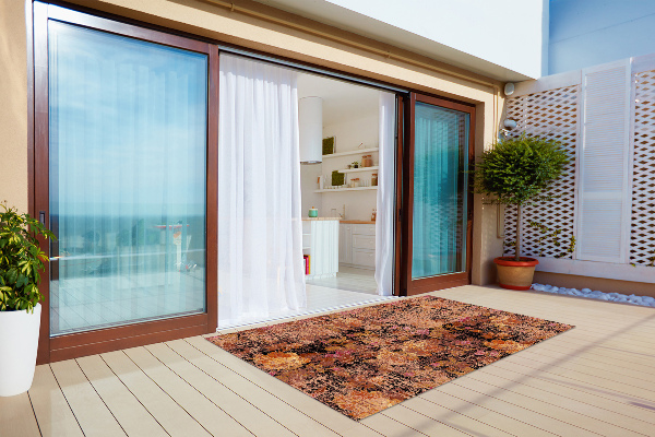 Alfombra para exterior Flores vintage