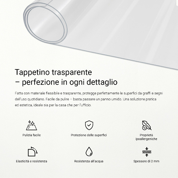 Vidrio blando transparente
