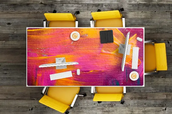 Alfombrilla para escritorio Pintar en lienzo