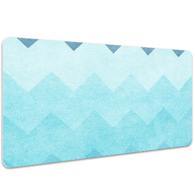 Alfombrilla para escritorio Zigzags azules