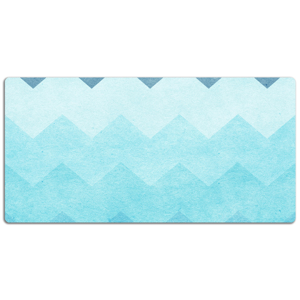 Alfombrilla para escritorio Zigzags azules