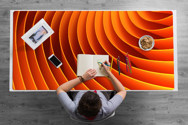 Alfombrilla para escritorio Olas de naranja